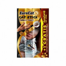  EuroCat Tahılsız Hindili Stick Kedi Ödülü 4x5 Gr